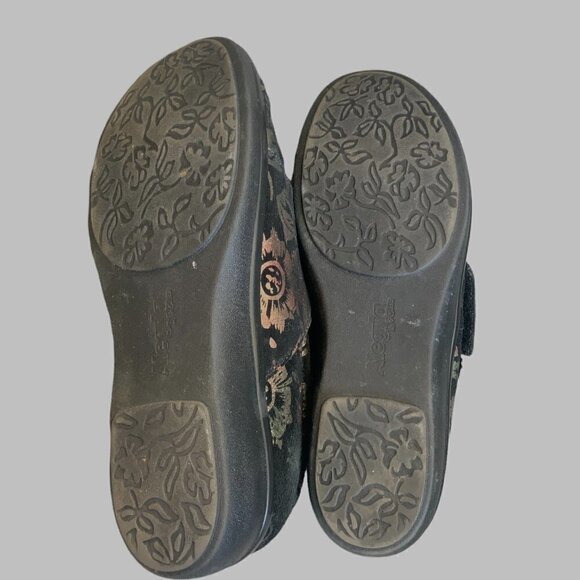 Alegria Lauryn Metallic Floral Clogs/Shoes Sz 39 (US 8.5/9) #47A - Picture 7 of 8